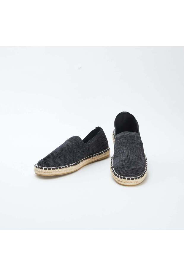 حذاء إسبادريل من القماش الفاخر باللون الأسود - 5