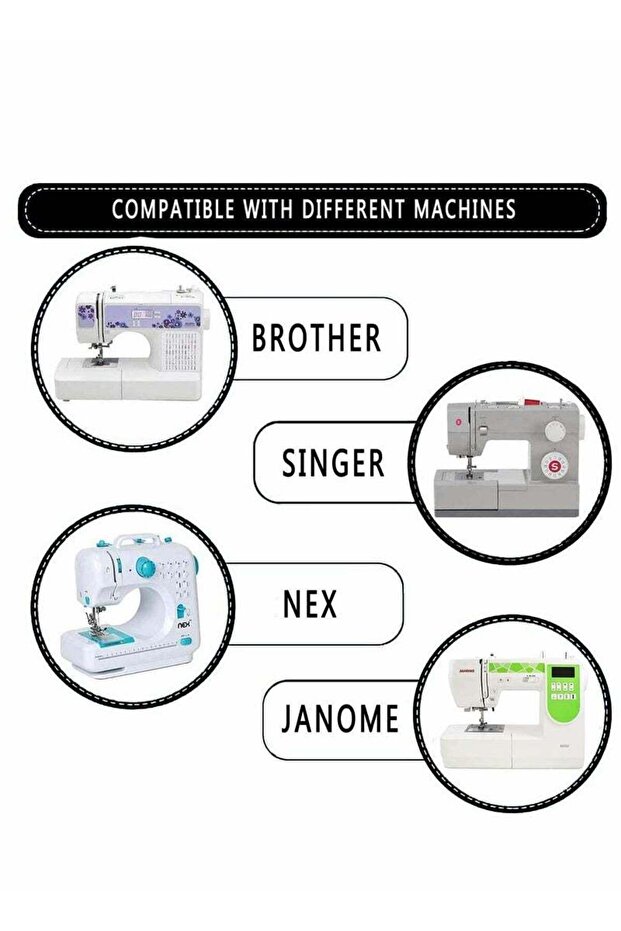 إبر ماكينة الخياطة (50 قطعة) - 2