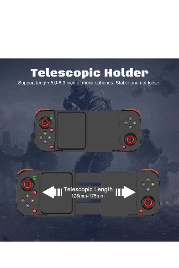 Wireless Mobile Game Controller for iPhone, Android & PC - Programmable Joystick - 3