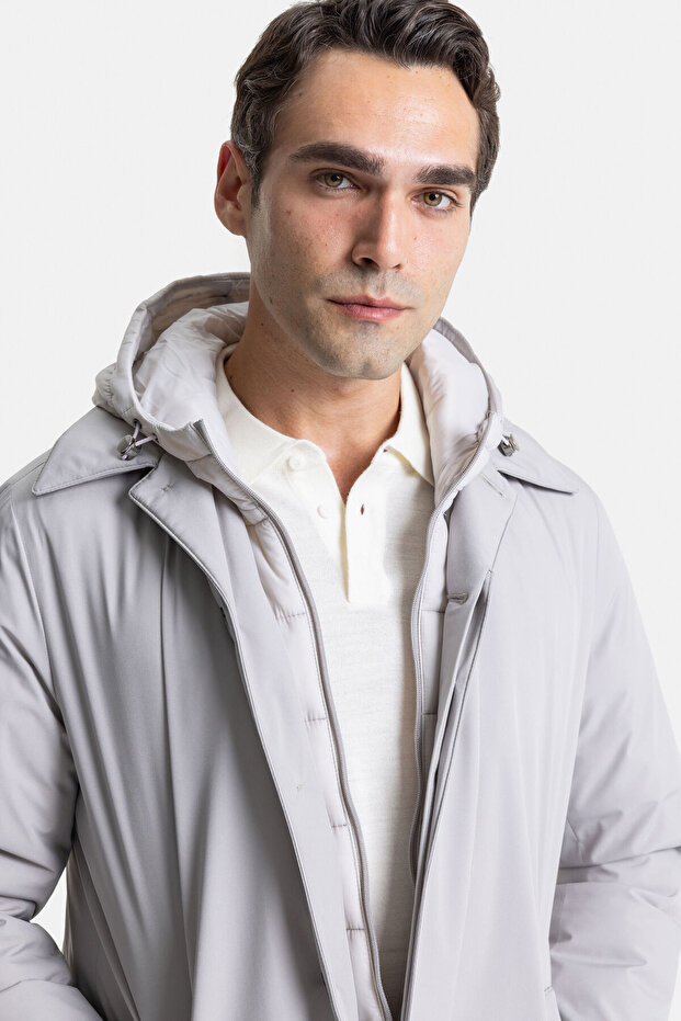 KAPUŞONLU VİZON PARKA - 7