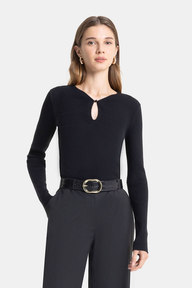 SİYAH RİBANA TRİKO - 5