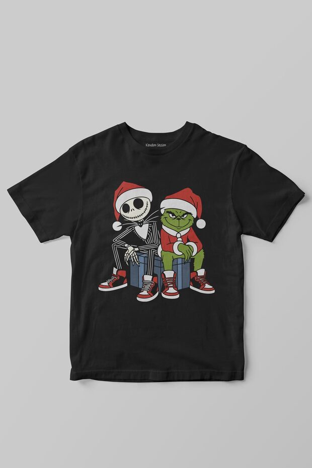 New Year Christmas Team Noel Christmas Day Grinch T-Shirt Xmas New Year 2026 Printed Kids T-Shirt