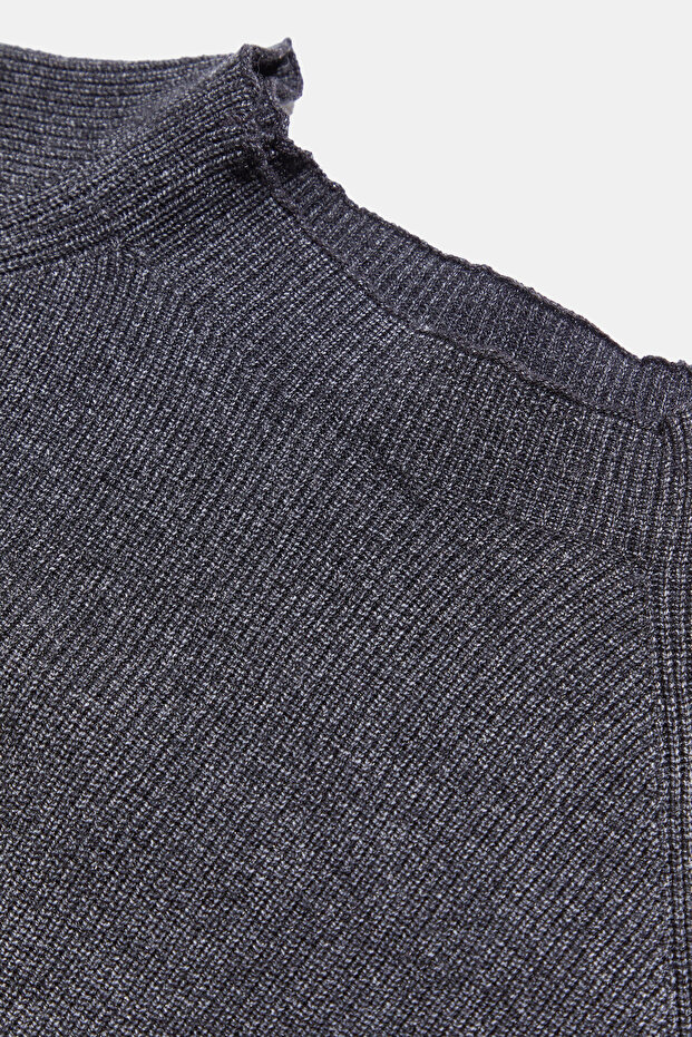 ANTRASİT TRİKO ELBİSE - 3