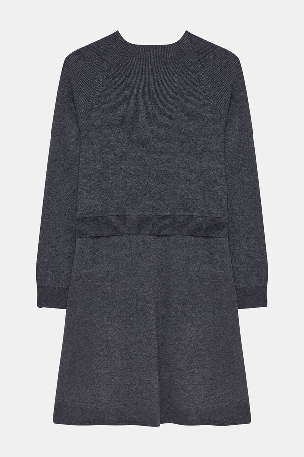 ANTRASİT TRİKO ELBİSE - 2