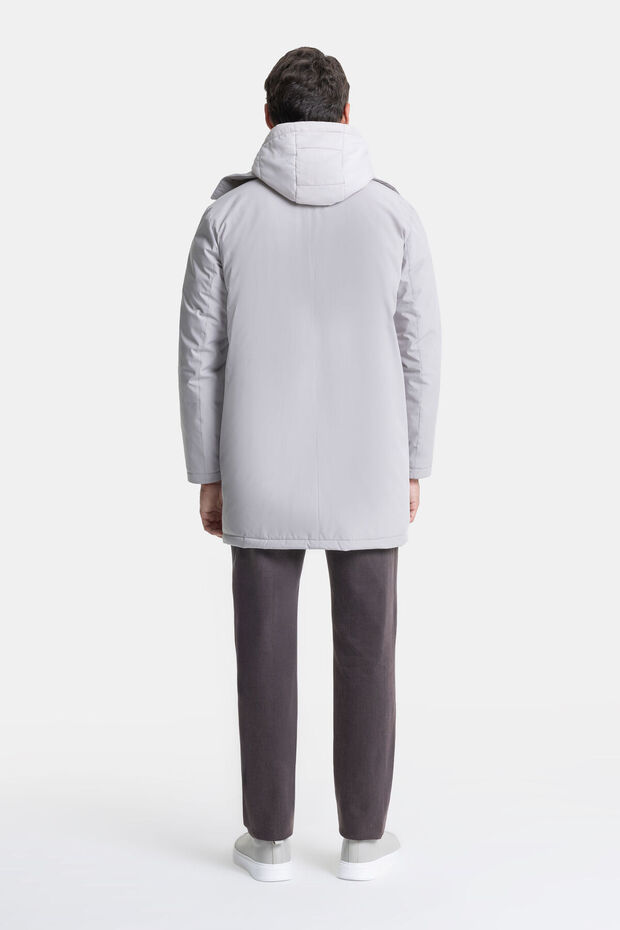 KAPUŞONLU VİZON PARKA - 6