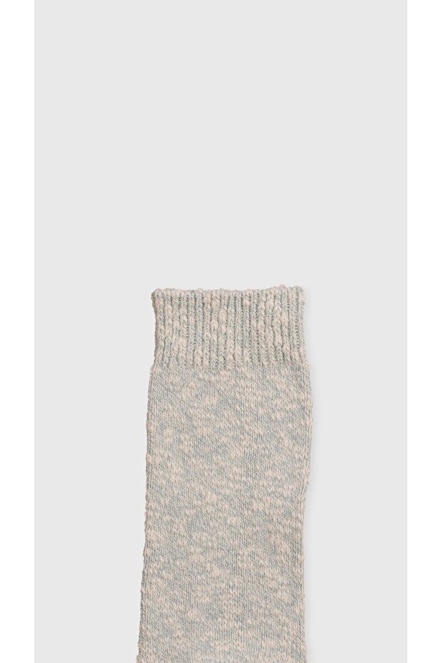 Melanjlı Kalın Kışlık Çorap - 2