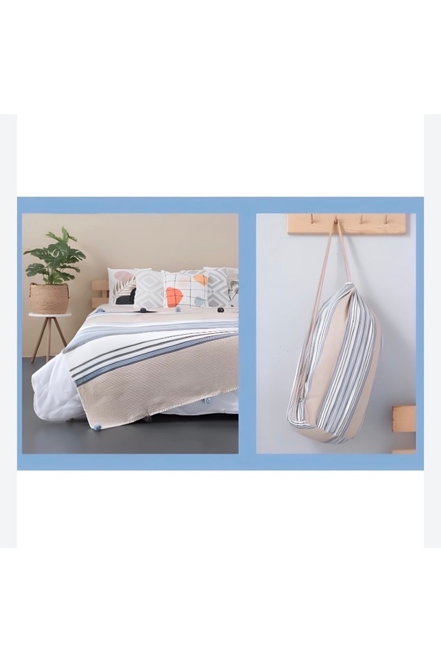 بطانية مزينة بالبومبون - 1