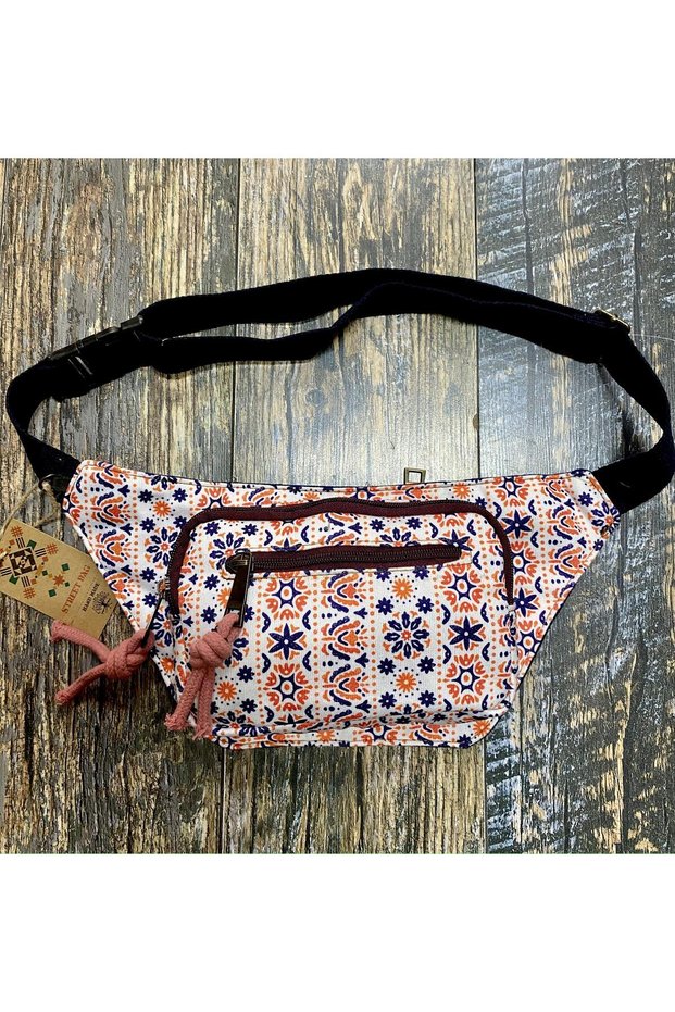 Ethnic Authentic Bohemian Patterned Daily Travel Use Waist Bag