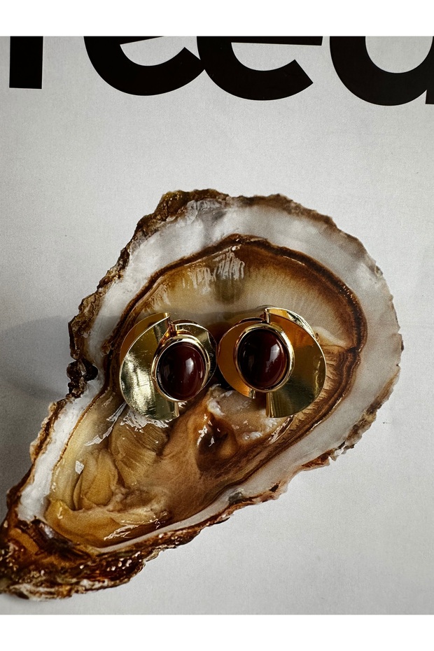 vintage çelik küpe - 4