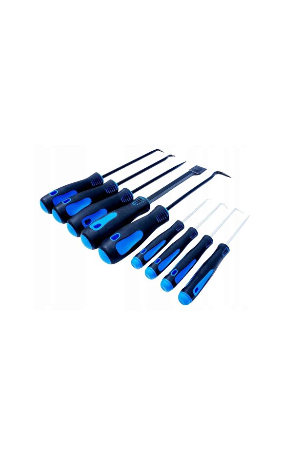 Hook and scraper set, 9 pieces, - 1