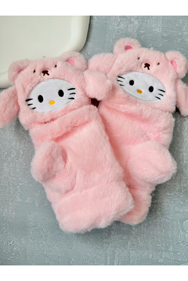 Hello Kitty Peluş Eldiven - 2