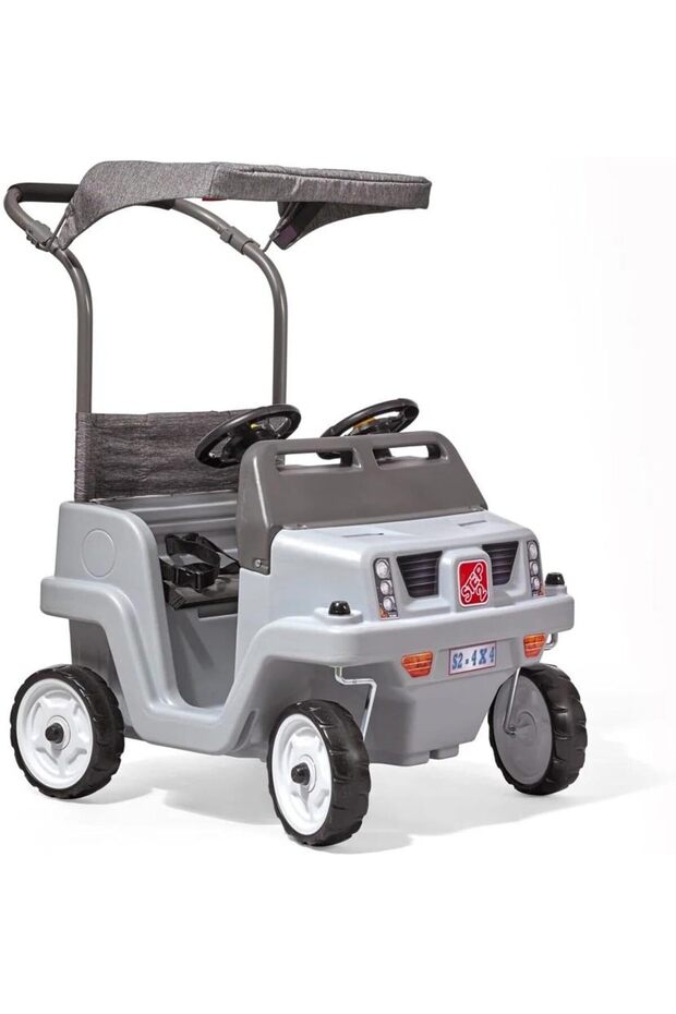 Side-by-Side Push Around SUV Gray 424299 Ride-On (Ages 1-3)