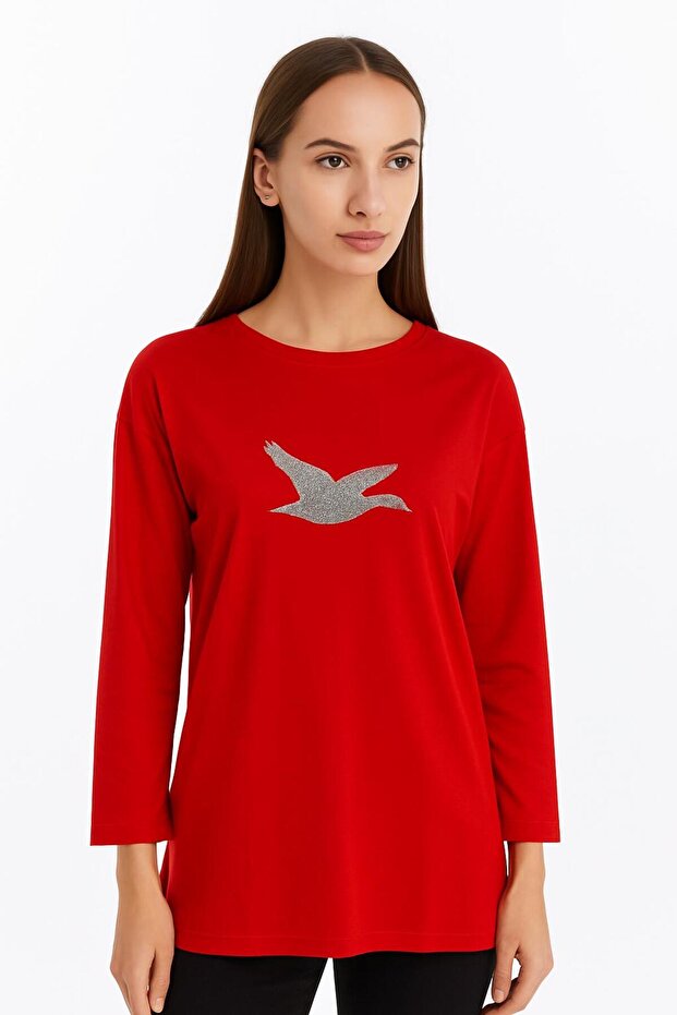 KUŞ BASKILI TUNİK - 2