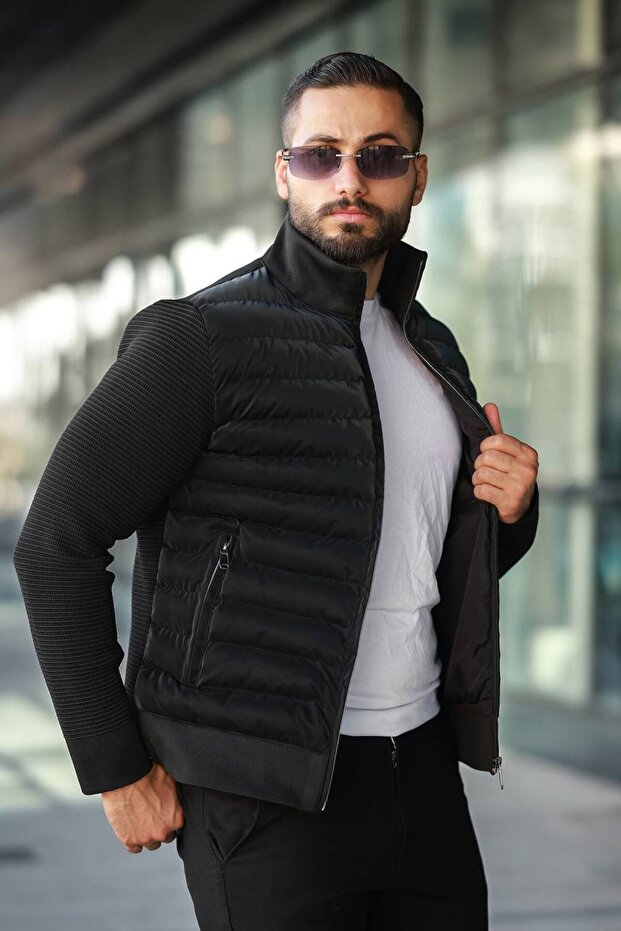 Çelik Örme Erkek Şişme Mont - 2