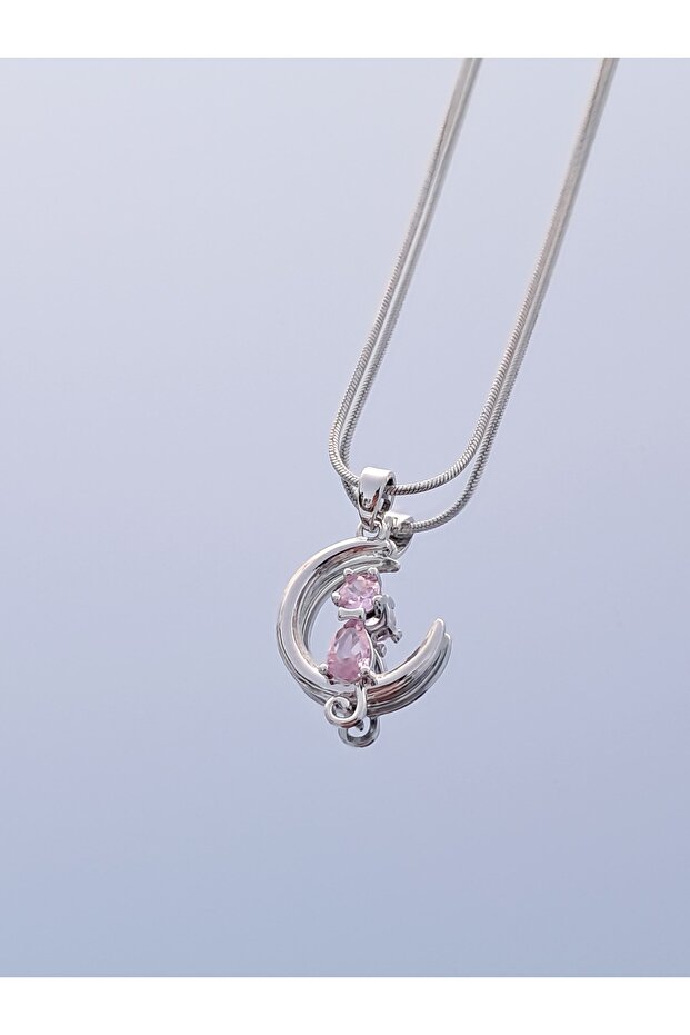 Kedili Çelik Kolye - 1