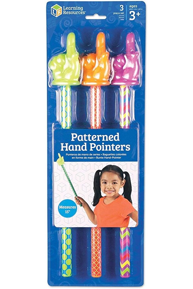 Engraved Hand Pointers, Pack of 3, Multicolor - 4