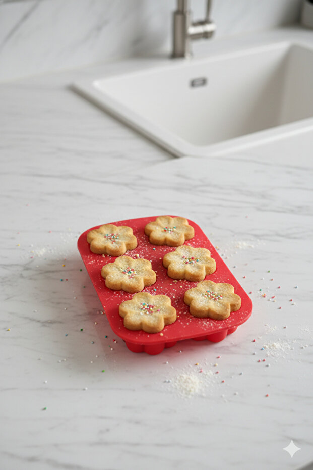 Silicone 6-Cavity Muffin Mold Oven Cake - Muffin Mold 27X17 cm