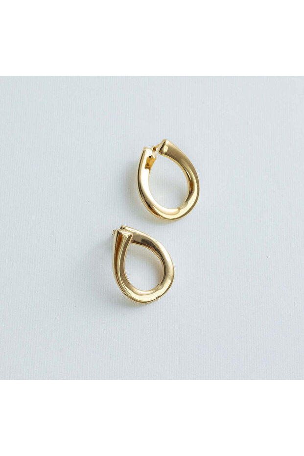 Cercei argint Flow Drop Hoops Maxi - 1