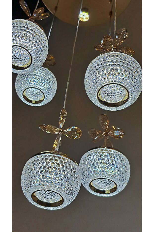 MAZEL ÜÇ RENK LED SARKIT AVİZE - 5