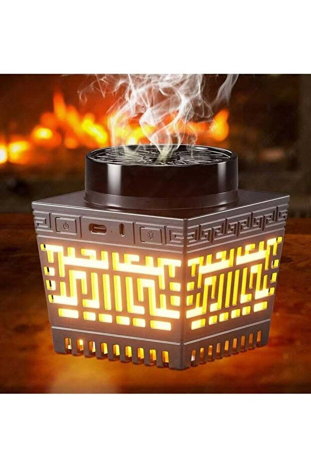 Damanhoor Bakhoor Arabic Electric Incense Oud Burner with Quran, Speaker, Remote & App Control