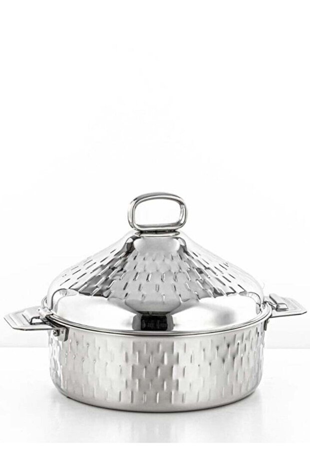 Almarjan Hot Pot Stainless Steel 25CM 2500ML Silver