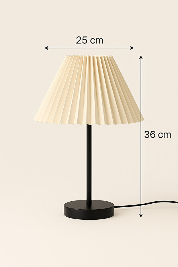 2’li Maison Pileli Siyah Abajur - 3