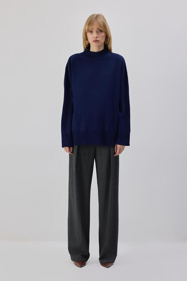 DİK YAKA BASIC TRİKO KAZAK - 5