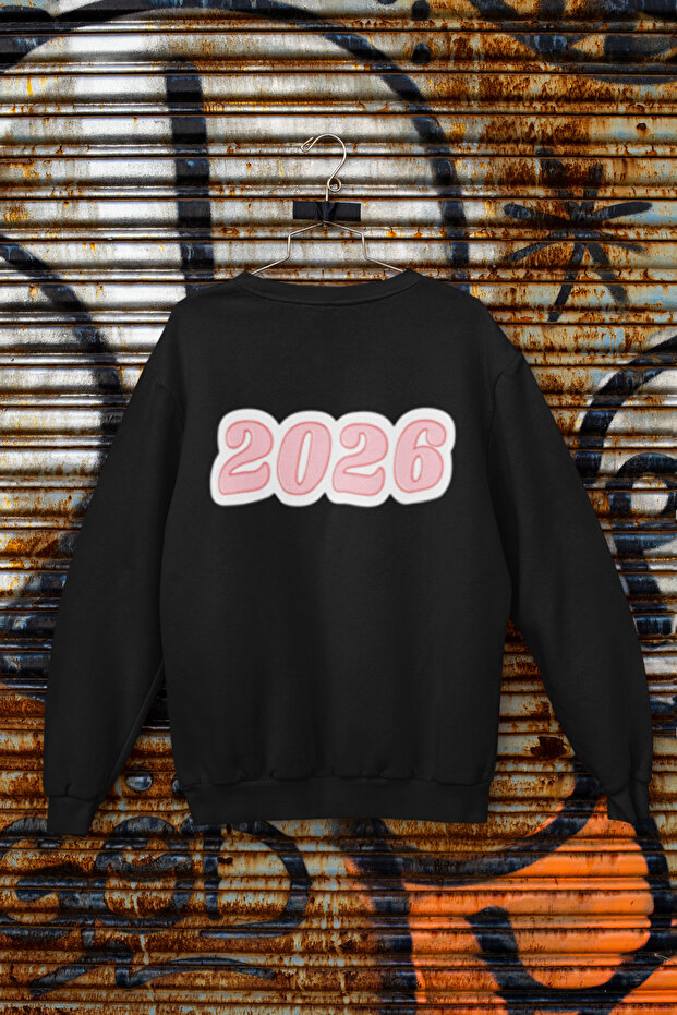 2026 سويت شيرت قطني مطبوع بأكمام طويلة 3 خيوط SHA مبطن بالصوف NISEX