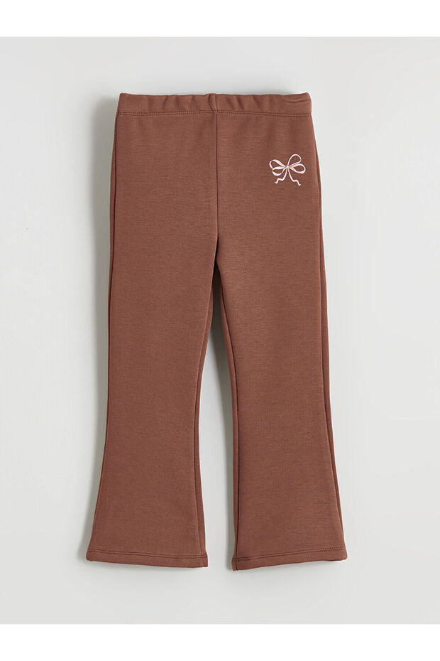 Bow Printed Flared Soft Touch Girls' Tights