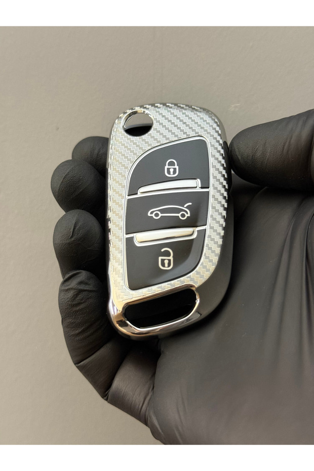 Silicone Key Protection Case for Peugeot Partner 308-5008 -307-207 Citroen Bellingo-C2-C3-C4 3 Buttons