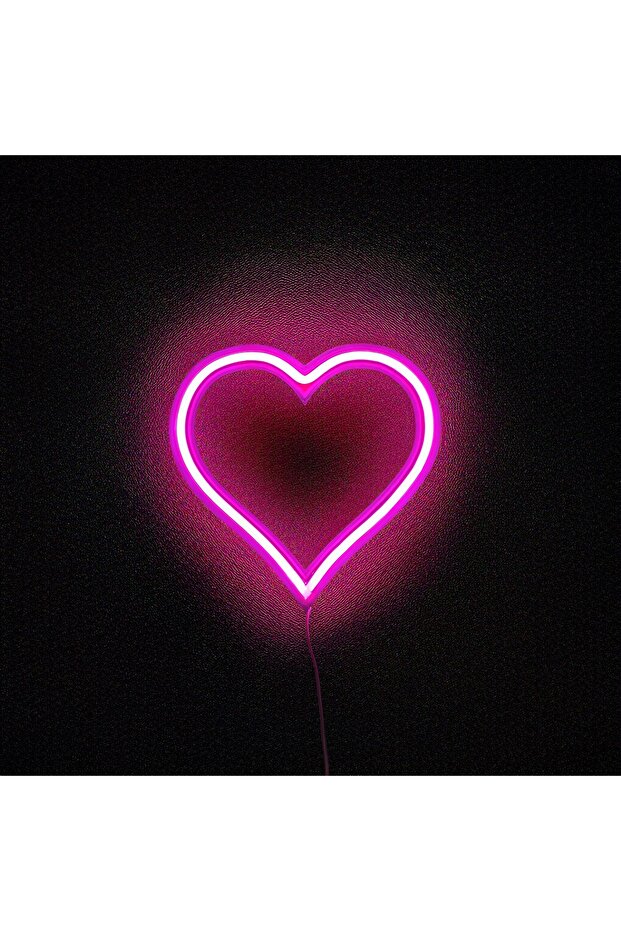 Kalp Neon Led 3D Baskı - 1