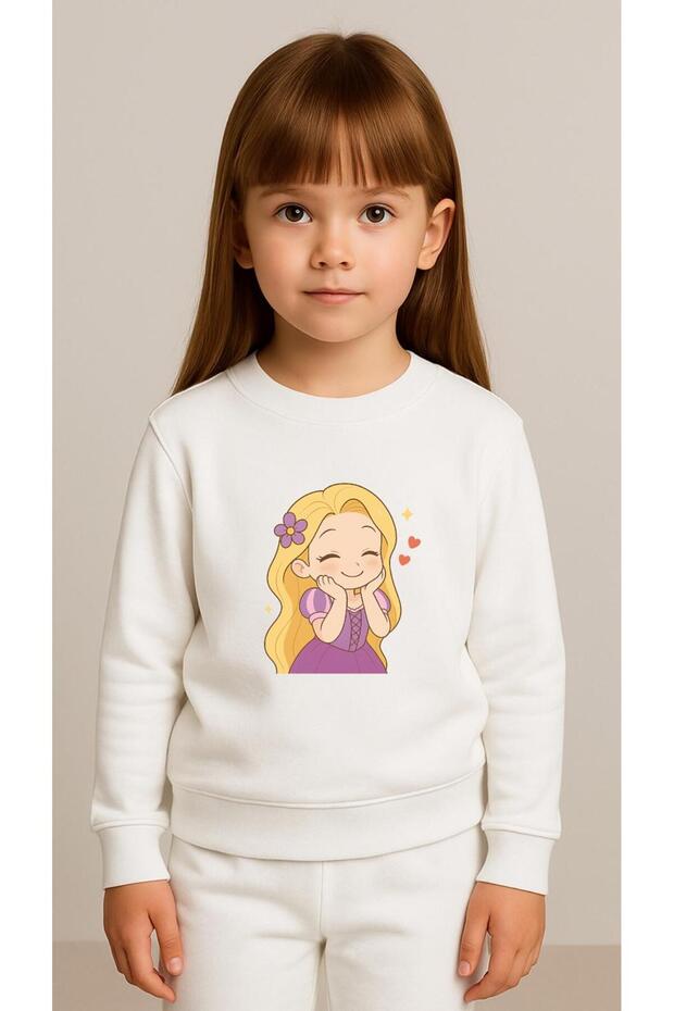 Children's Set Sweatshirt Purple Clothes B Printed Girls Boys Crew Neck3 4-5-6-7-8-9-10-11-12Years