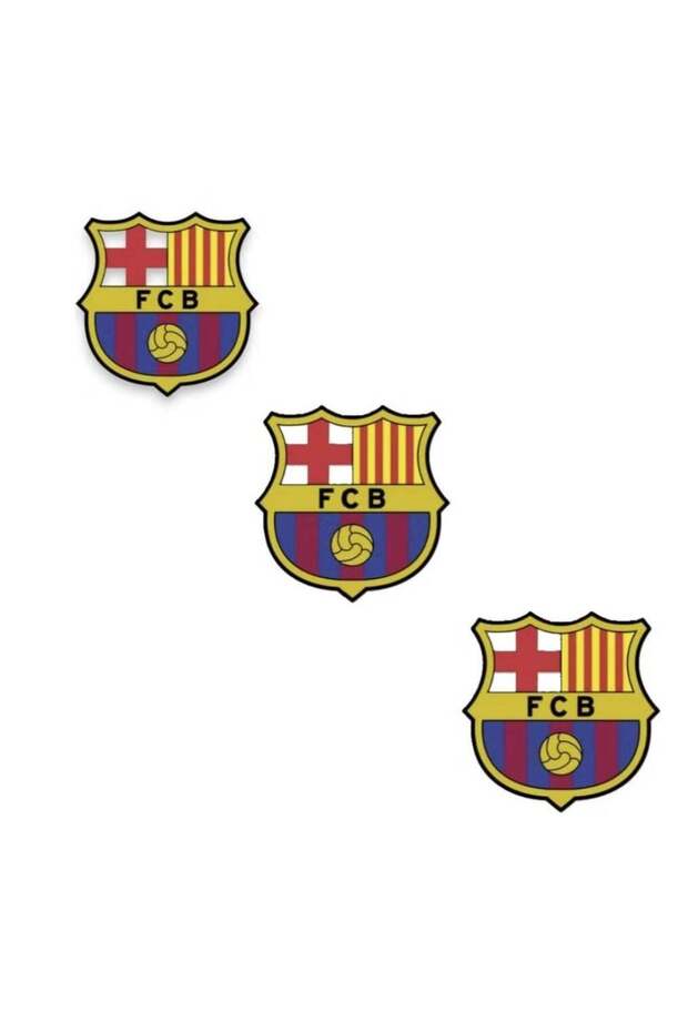 ملصق برشلونة المعدني للجوال - 3 قطع