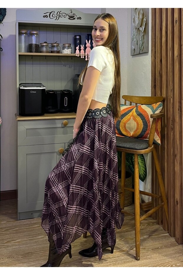 Uçuç Romantik Etek - 5