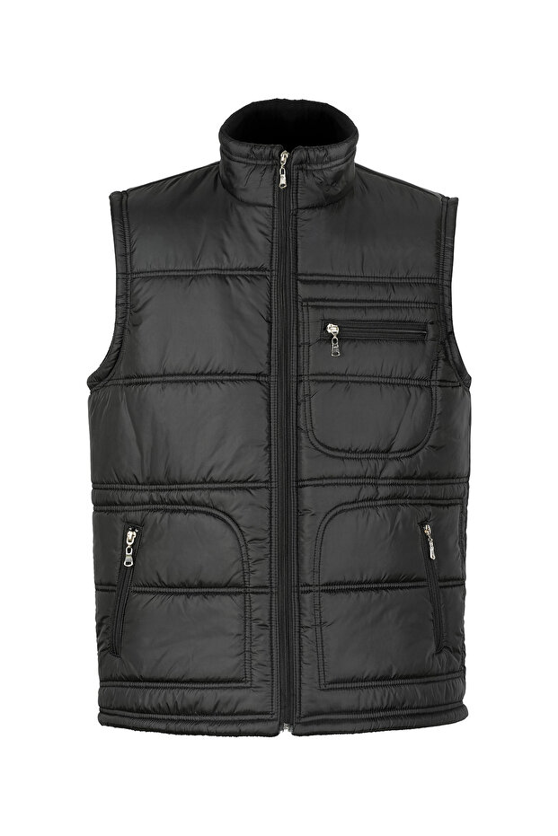 SİYAH ÇİFT İĞNELİ YELEK - 2