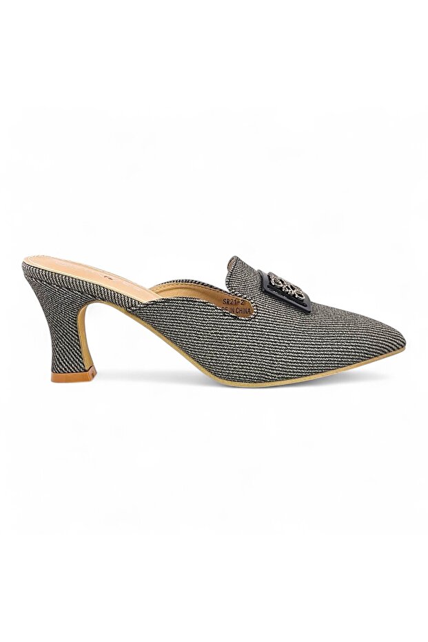 Pointed Toe Mid Heel Pump - 1