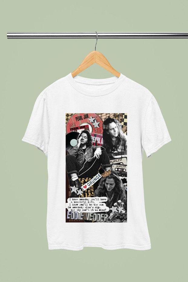 Pearl Jam Printed Cotton Short Sleeve Regular Fit Rock T-Shirt