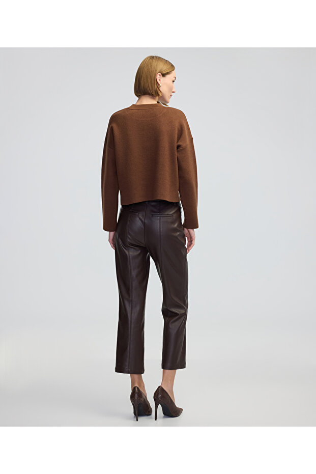 Düşük omuz basic triko - 4