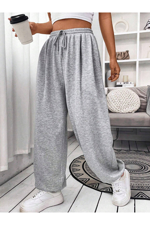 بنطال رياضي سادة برباط خصر مطاطي - 3