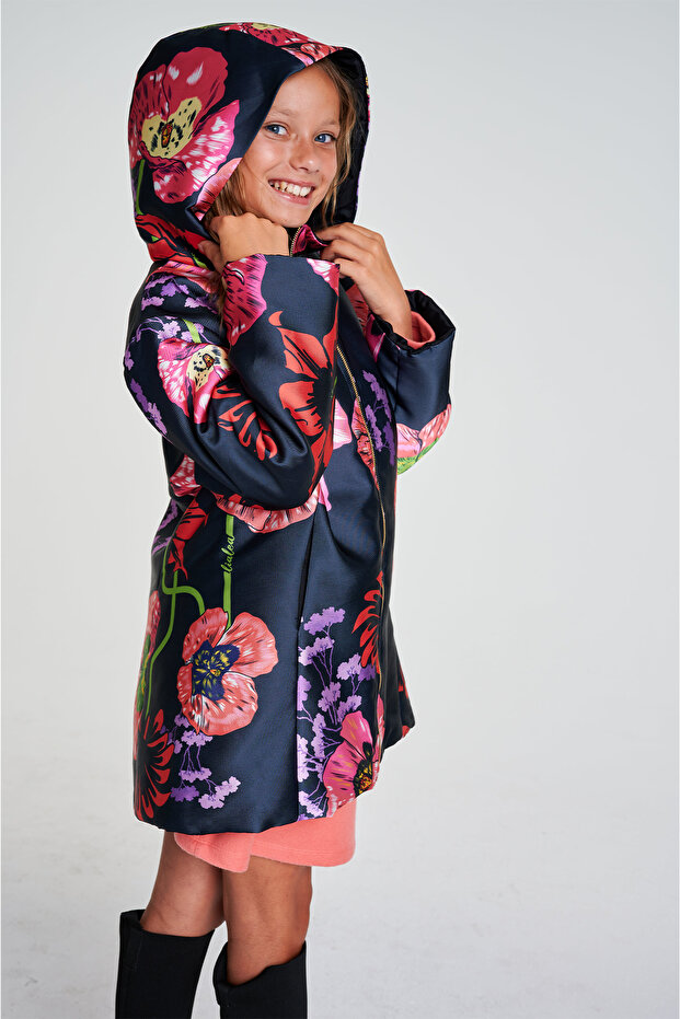Girl Patterned Coat