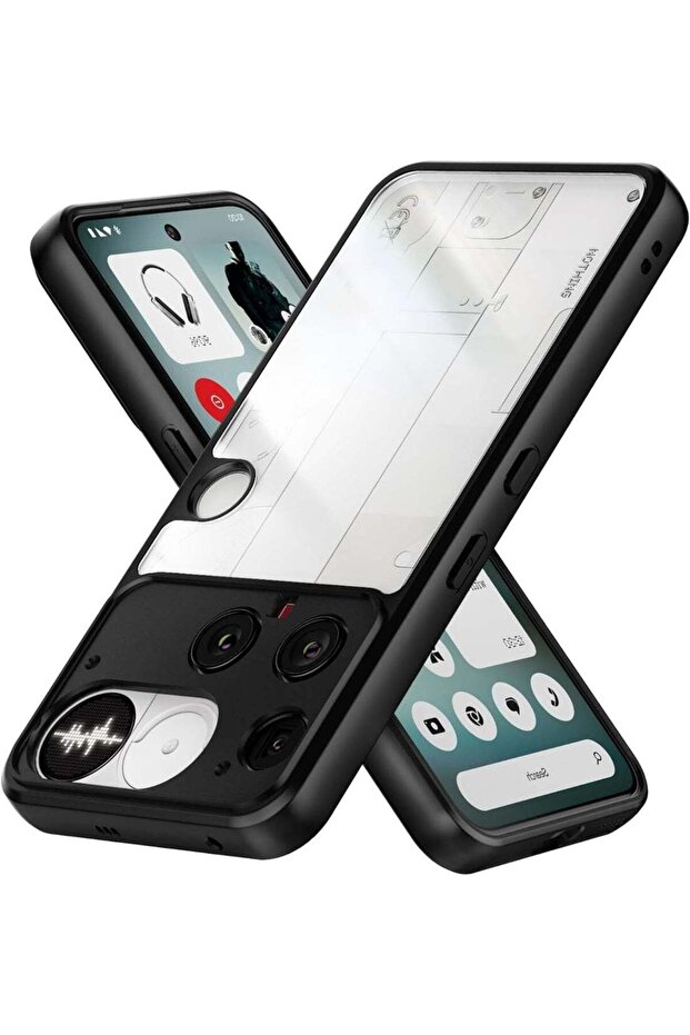 Shockproof Crystal Clear Hard Back Case for Nothing Phone 3 (Anti-Yellowing, TPU Bumper)