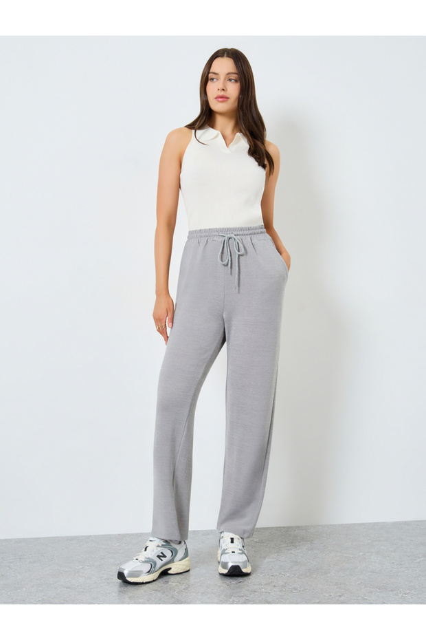 بنطال متماسكة واسع الساق - 1