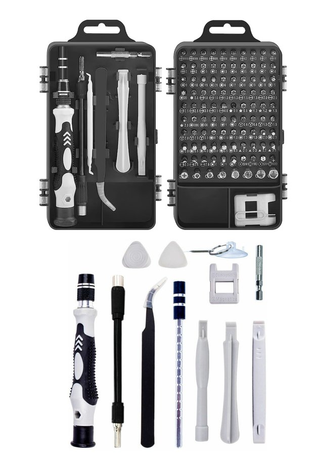 high-precision tool set, 115 pieces, suitable for dismantling / assembling small electronics