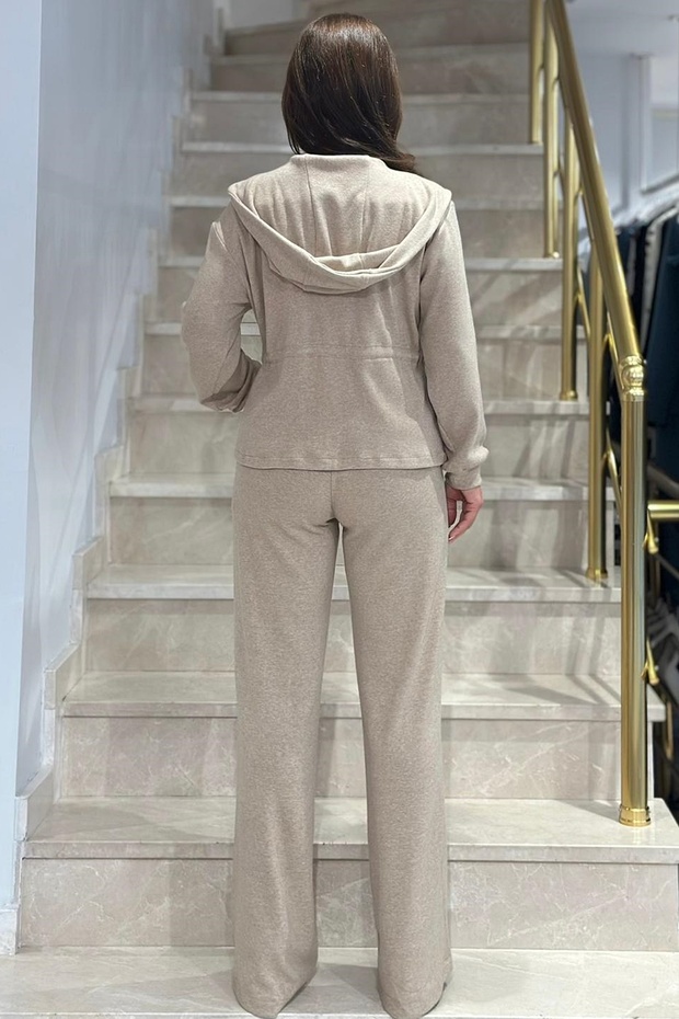 Fermuarlı örme bluz - 2