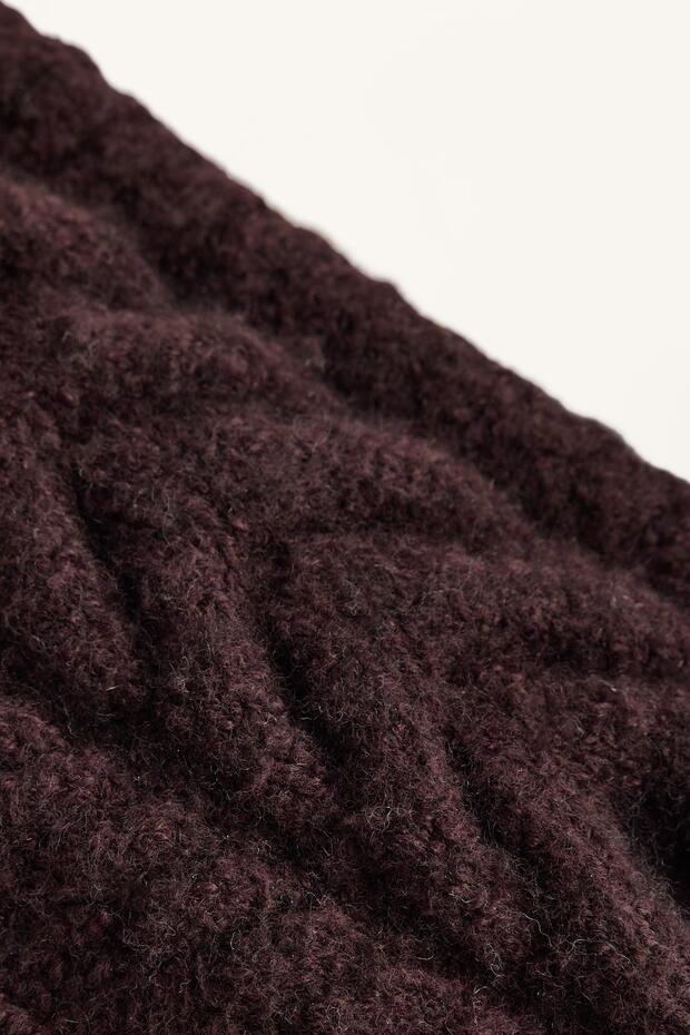 Aran örgü eldiven - 5