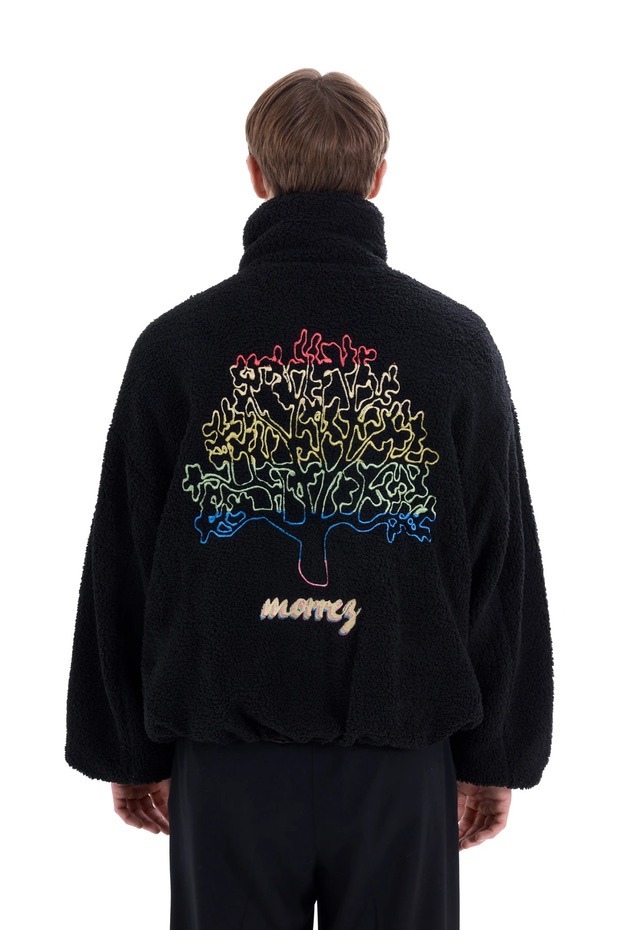 Siyah Peluş Ceket - 1