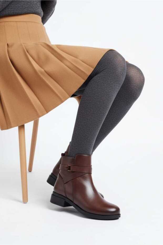 Femi Kadın Deri Bot 10113 - 1