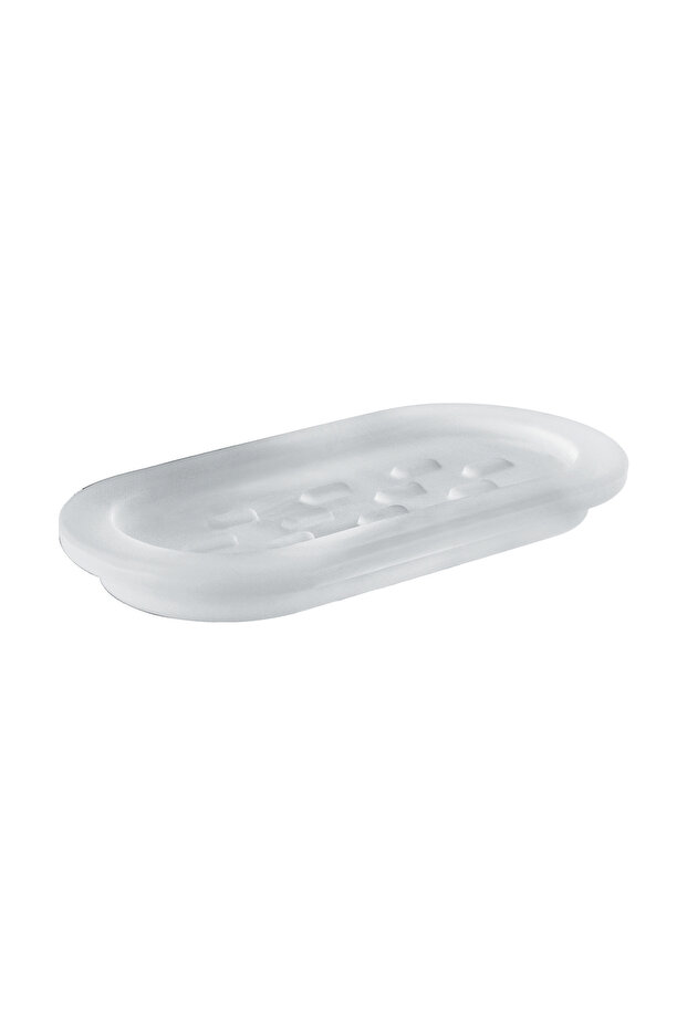 Azzorre Soap Dish, Countertop - Frosted Glass