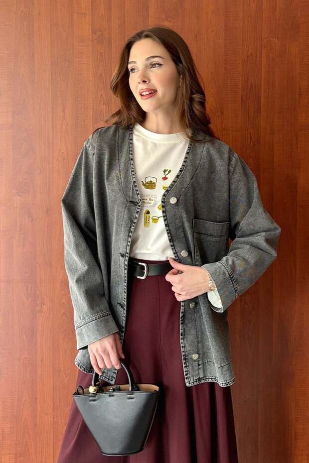 Antrasit Blazer Ceket - 3