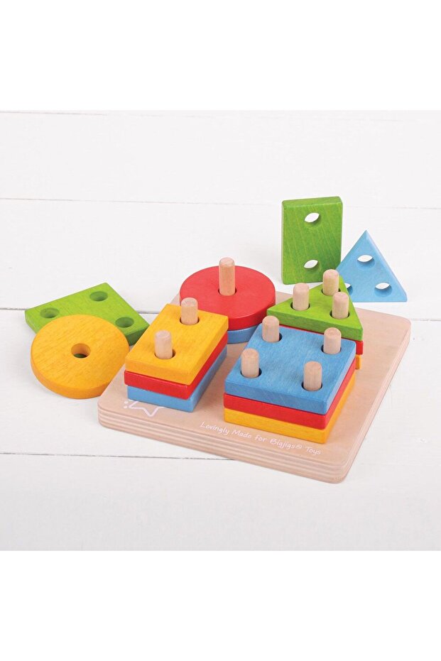 Sorting game - 4 geometric shapes - 3